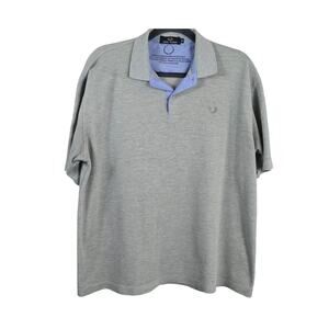 Fred Perry Short Sleeve Pique Polo Grey Size XXL